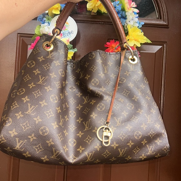 Authentic Louis Vuitton Artsy LV Monogram Brown Tan - Picture 2 of 16